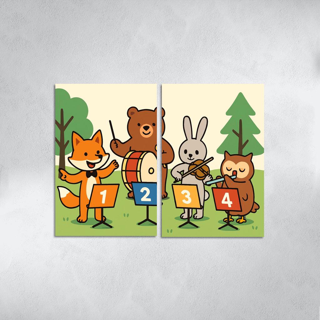 Counting Forest Orchestra premium artwork frames