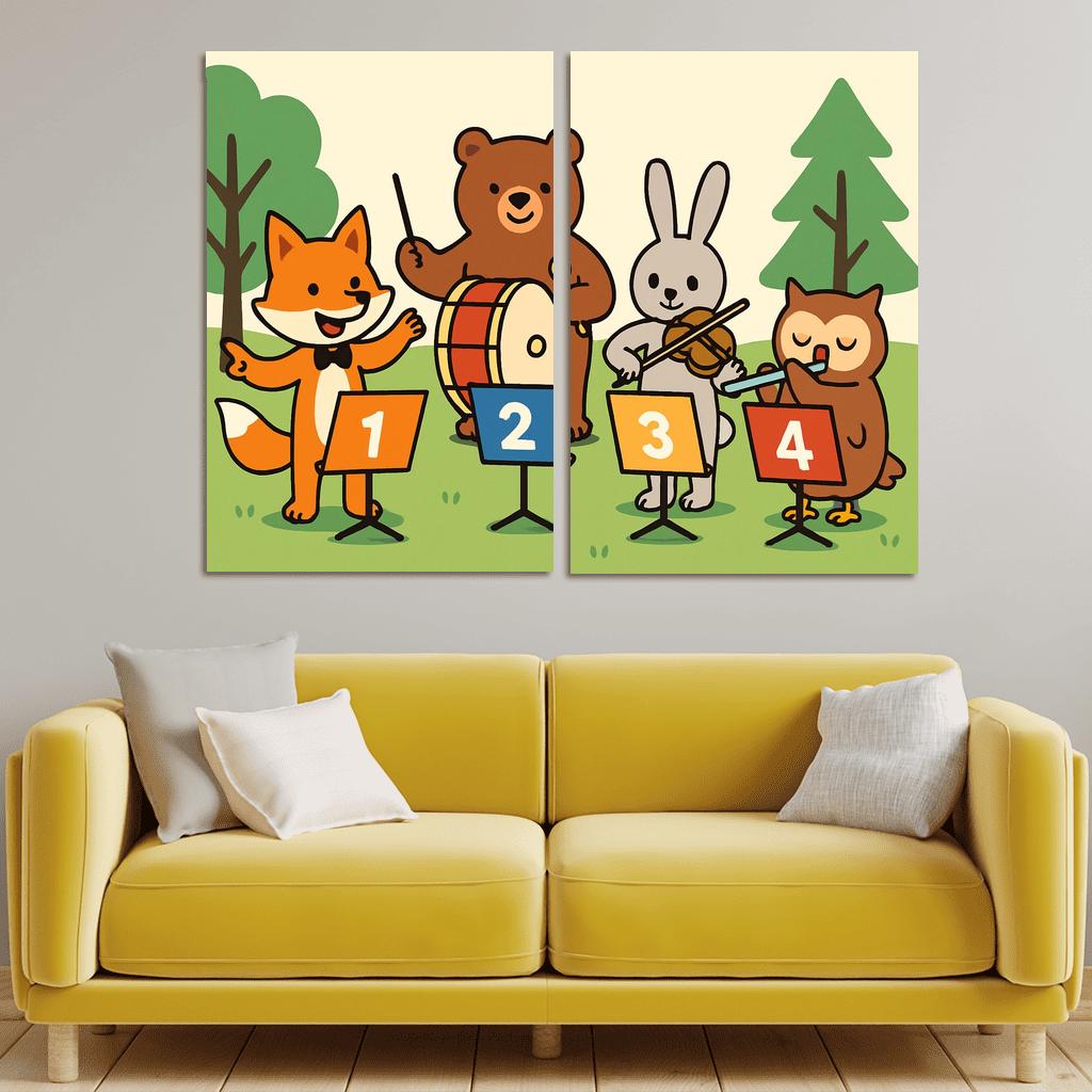 Counting Forest Orchestra premium artwork frames