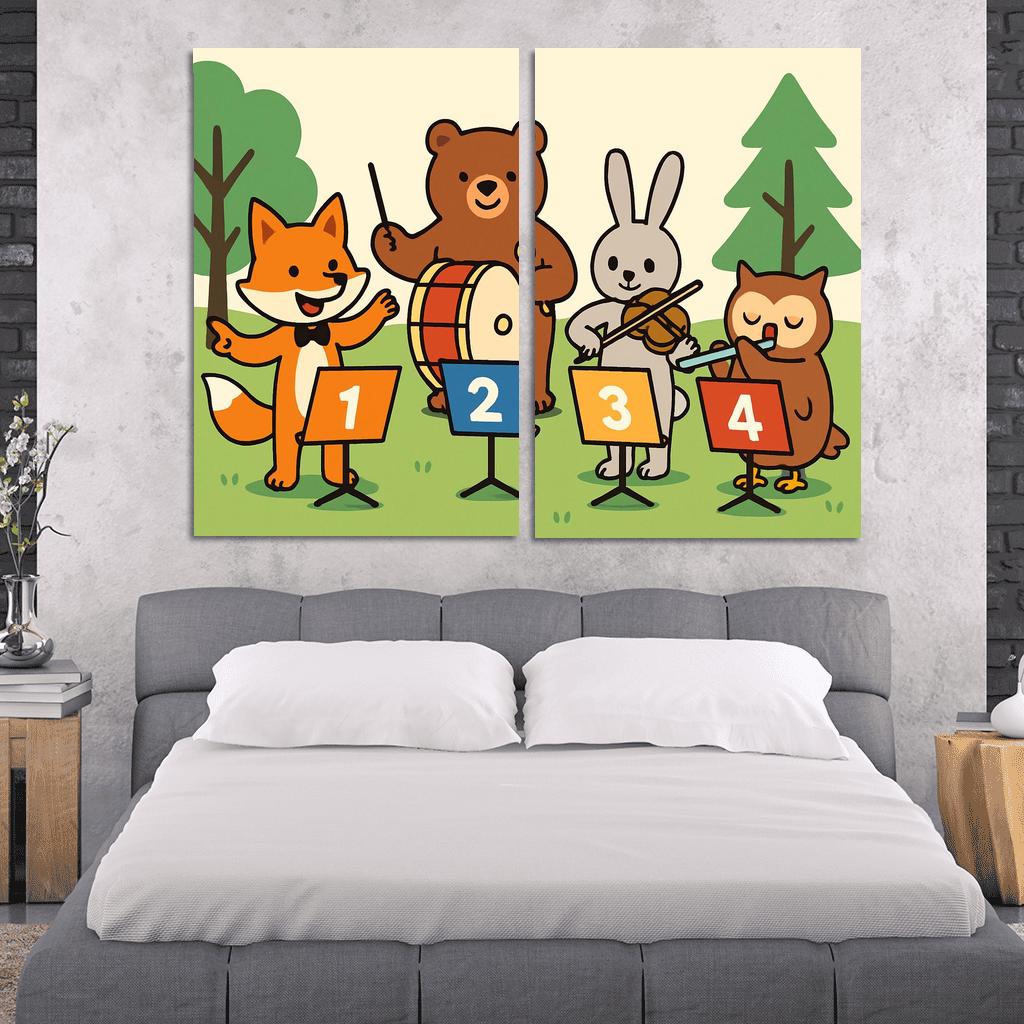 Counting Forest Orchestra premium artwork frames