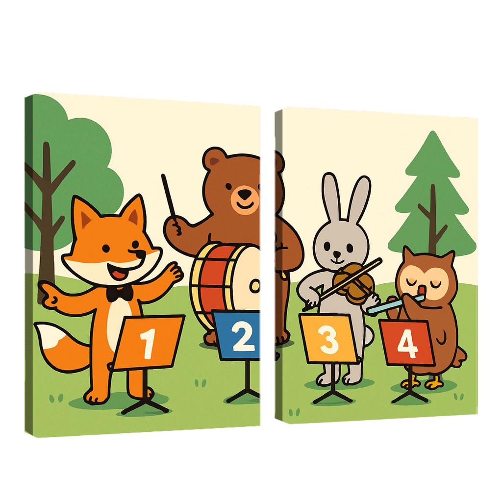 Counting Forest Orchestra premium artwork frames