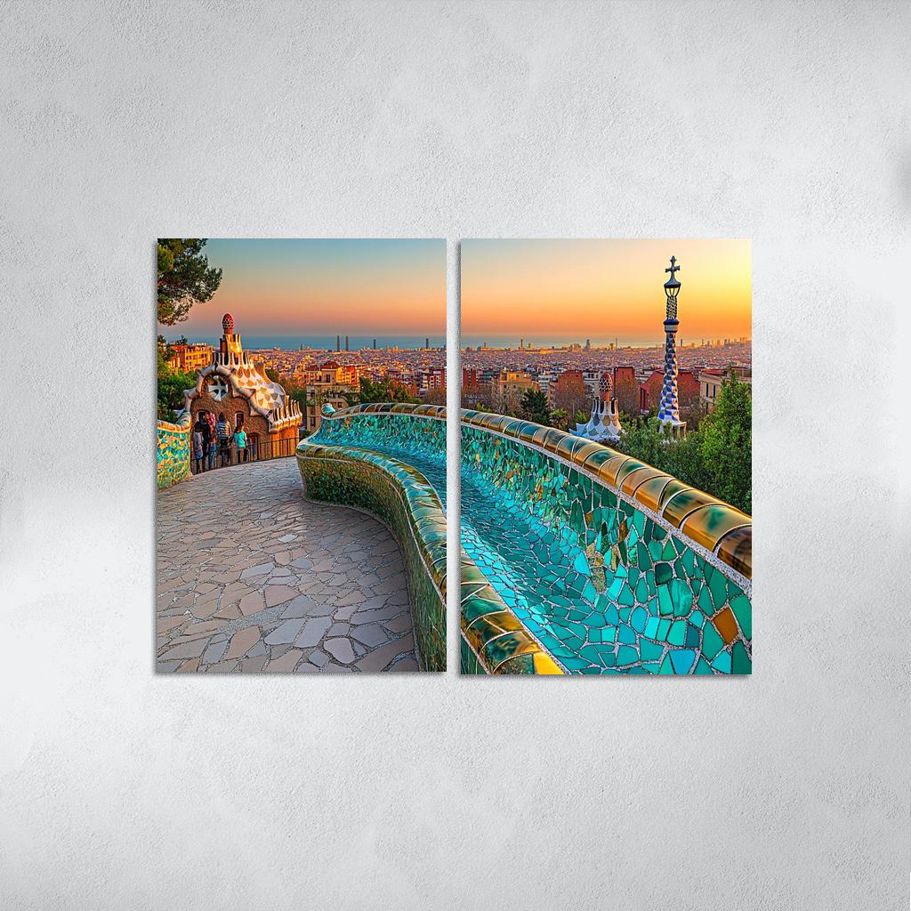 Park Guell Barcelona custom paintings frame