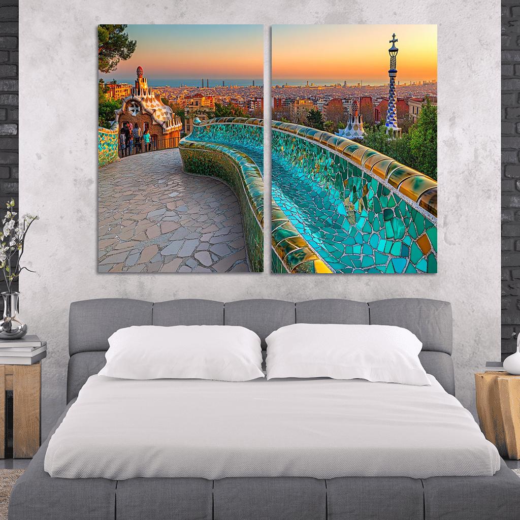 Park Guell Barcelona custom paintings frame