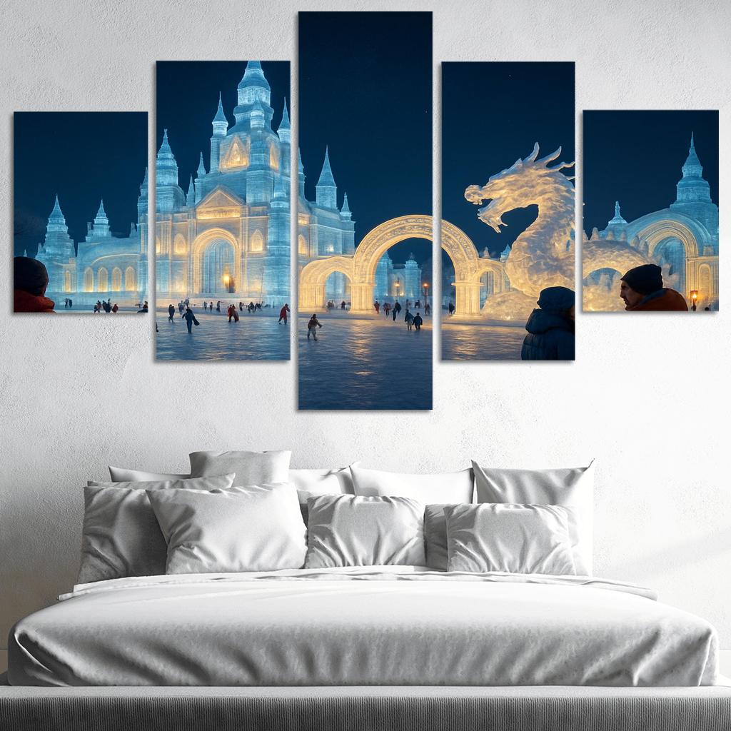 Harbin International Ice And Snow Sculpture Festival - Harbin China oil paintings frame