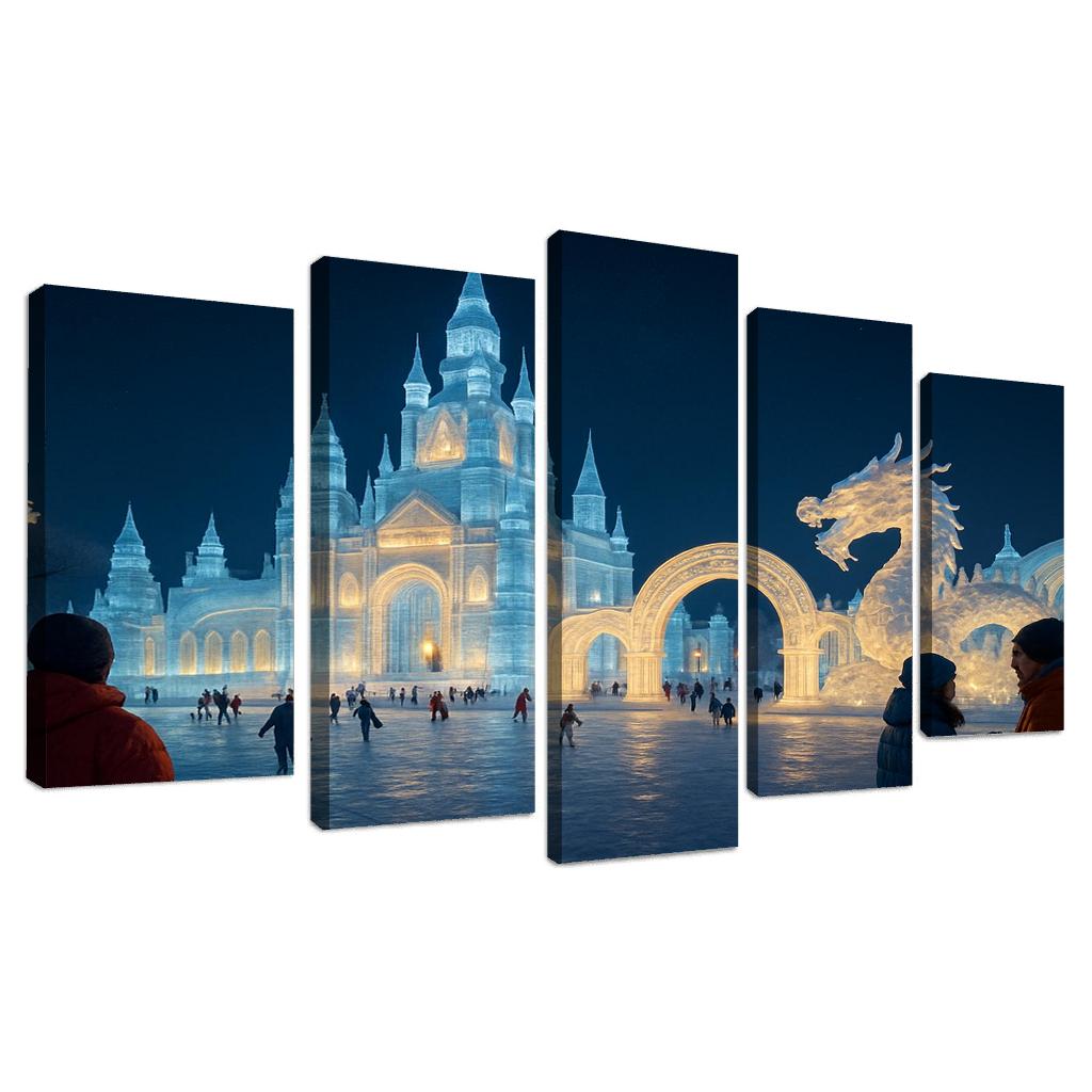 Harbin International Ice And Snow Sculpture Festival - Harbin China oil paintings frame