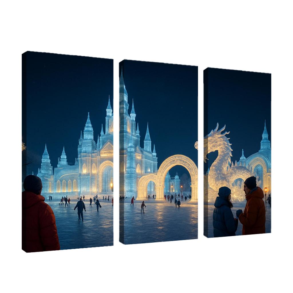 Harbin International Ice And Snow Sculpture Festival - Harbin China oil paintings frame