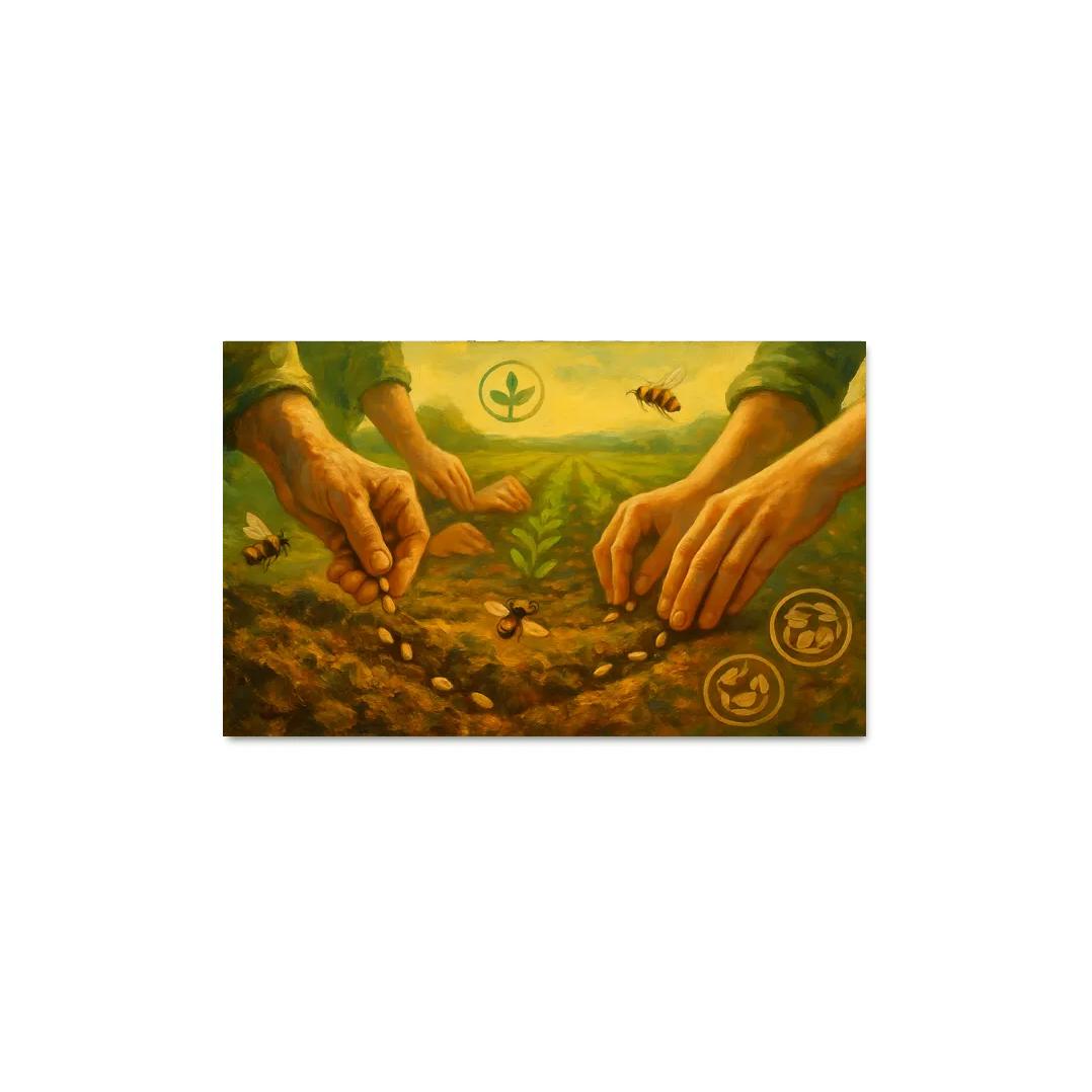 Seeds Of Tomorrow Regenerative Agriculture canvas paintings frame