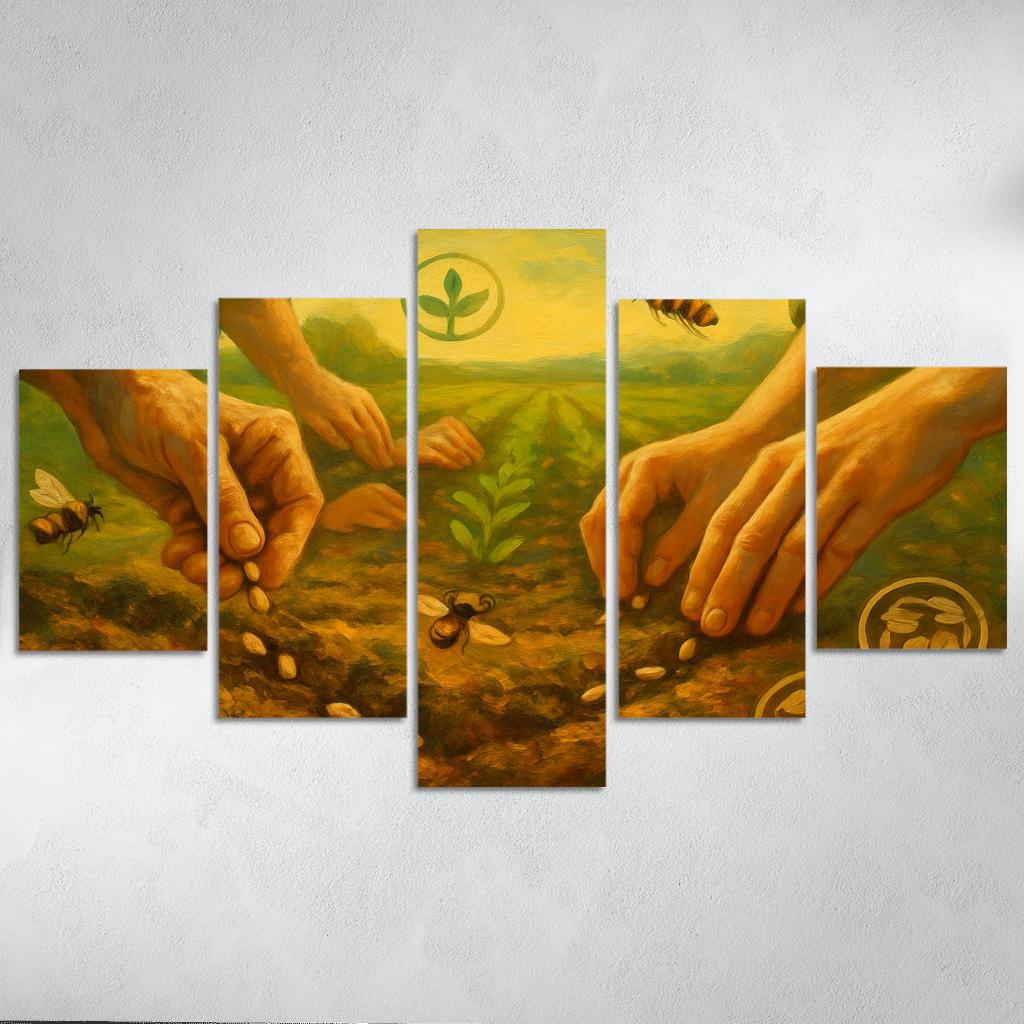 Seeds Of Tomorrow Regenerative Agriculture canvas paintings frame