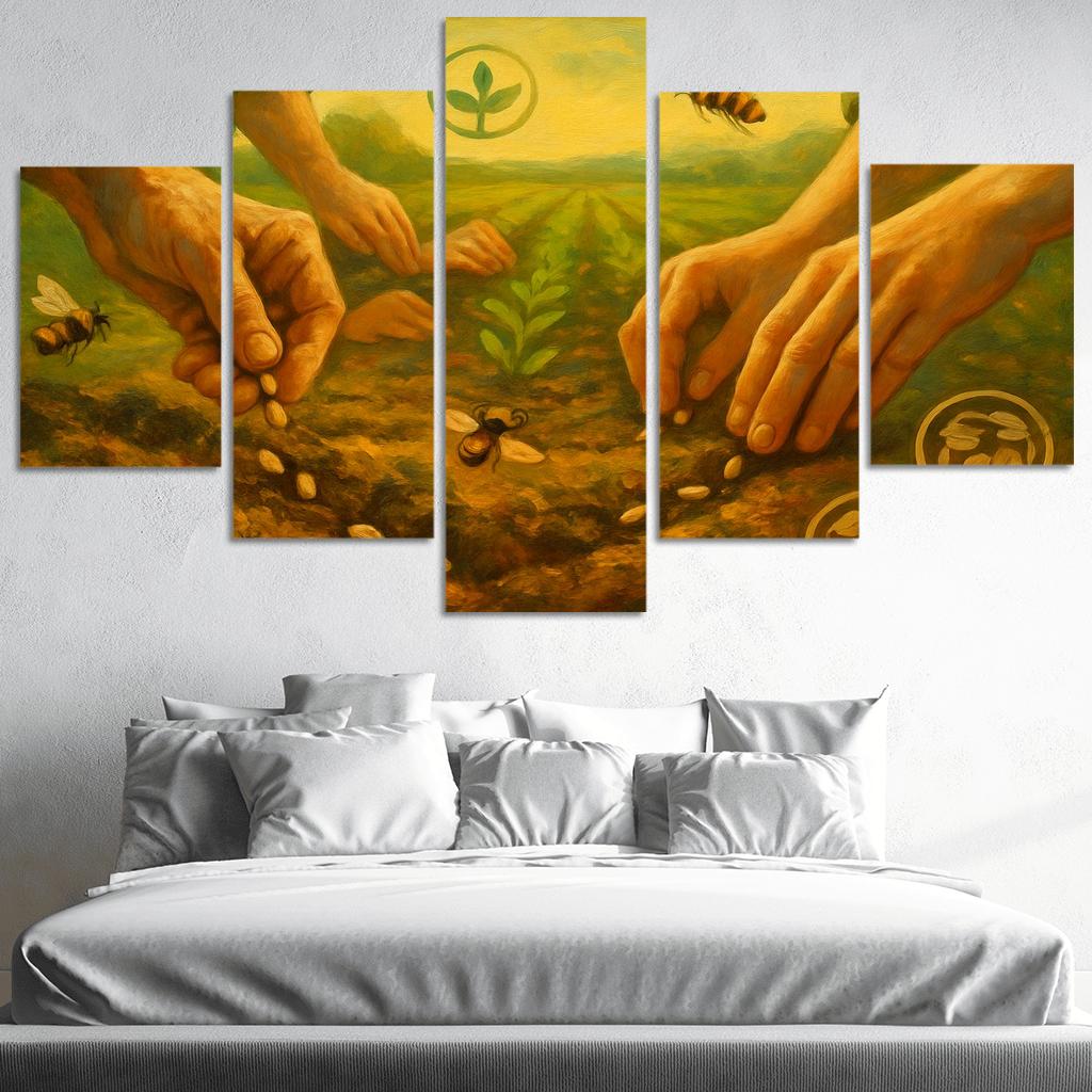 Seeds Of Tomorrow Regenerative Agriculture canvas paintings frame