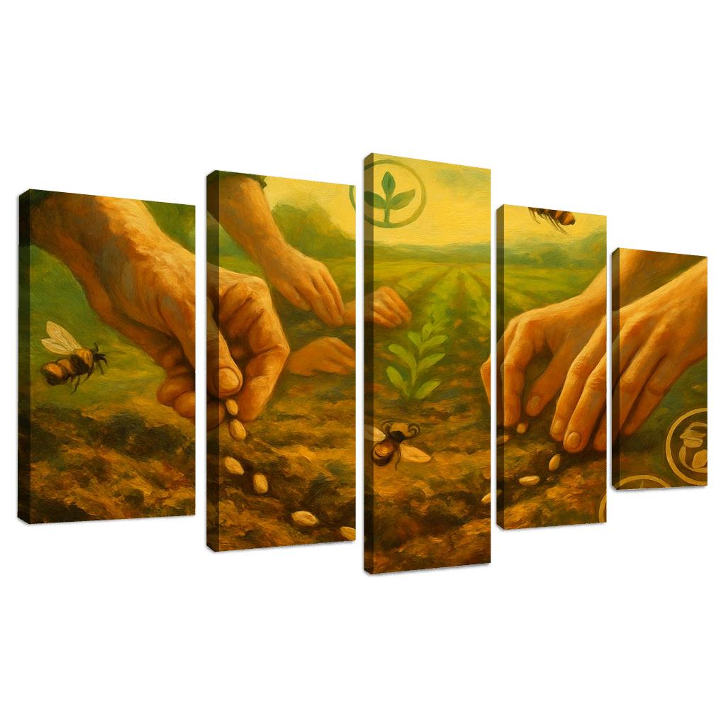 Seeds Of Tomorrow Regenerative Agriculture canvas paintings frame