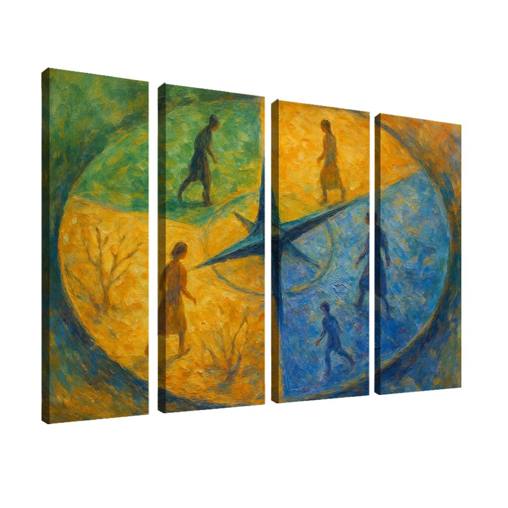 Compass Of Inner Seasons framed paintings