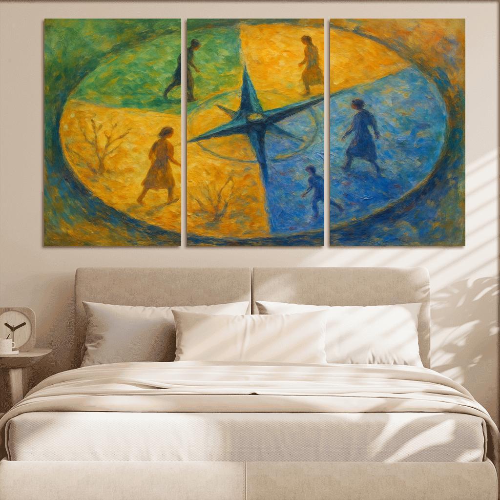 Compass Of Inner Seasons framed paintings