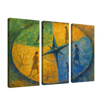 Compass Of Inner Seasons framed paintings