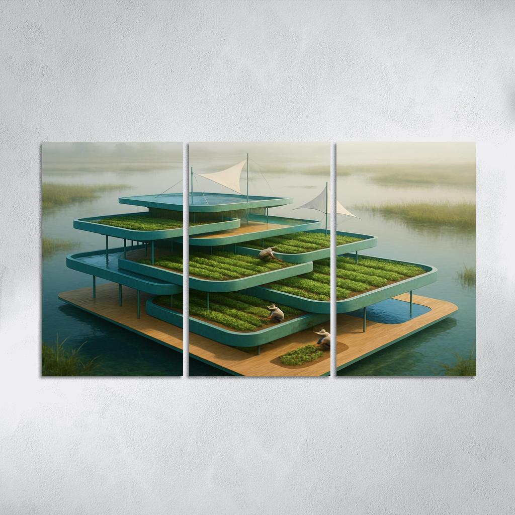 Amphibious Terraced Pavilion art trends