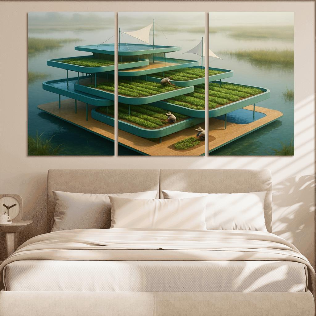 Amphibious Terraced Pavilion art trends