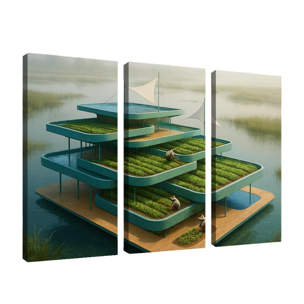 Amphibious Terraced Pavilion art trends