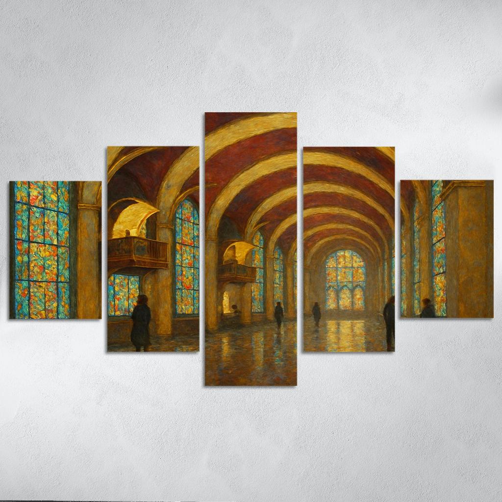 Chromatic Vaults Of Memory oil paintings frame