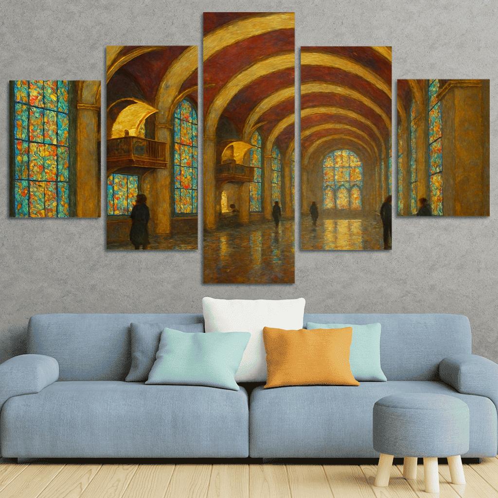 Chromatic Vaults Of Memory oil paintings frame