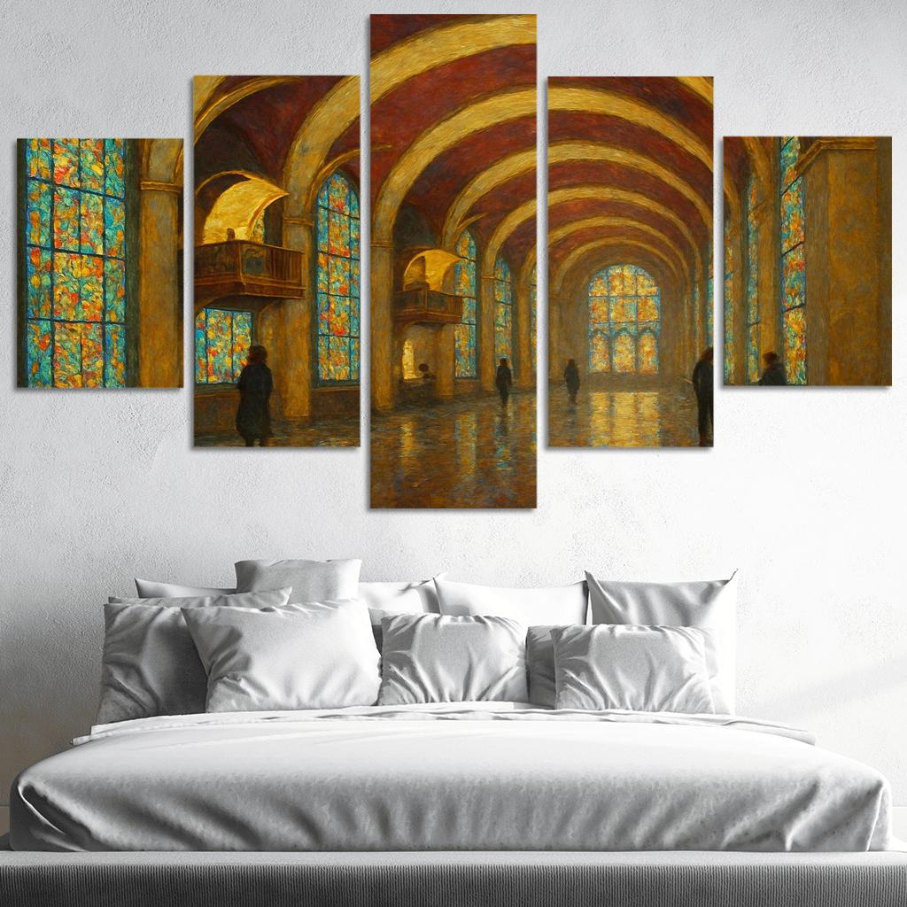 Chromatic Vaults Of Memory oil paintings frame