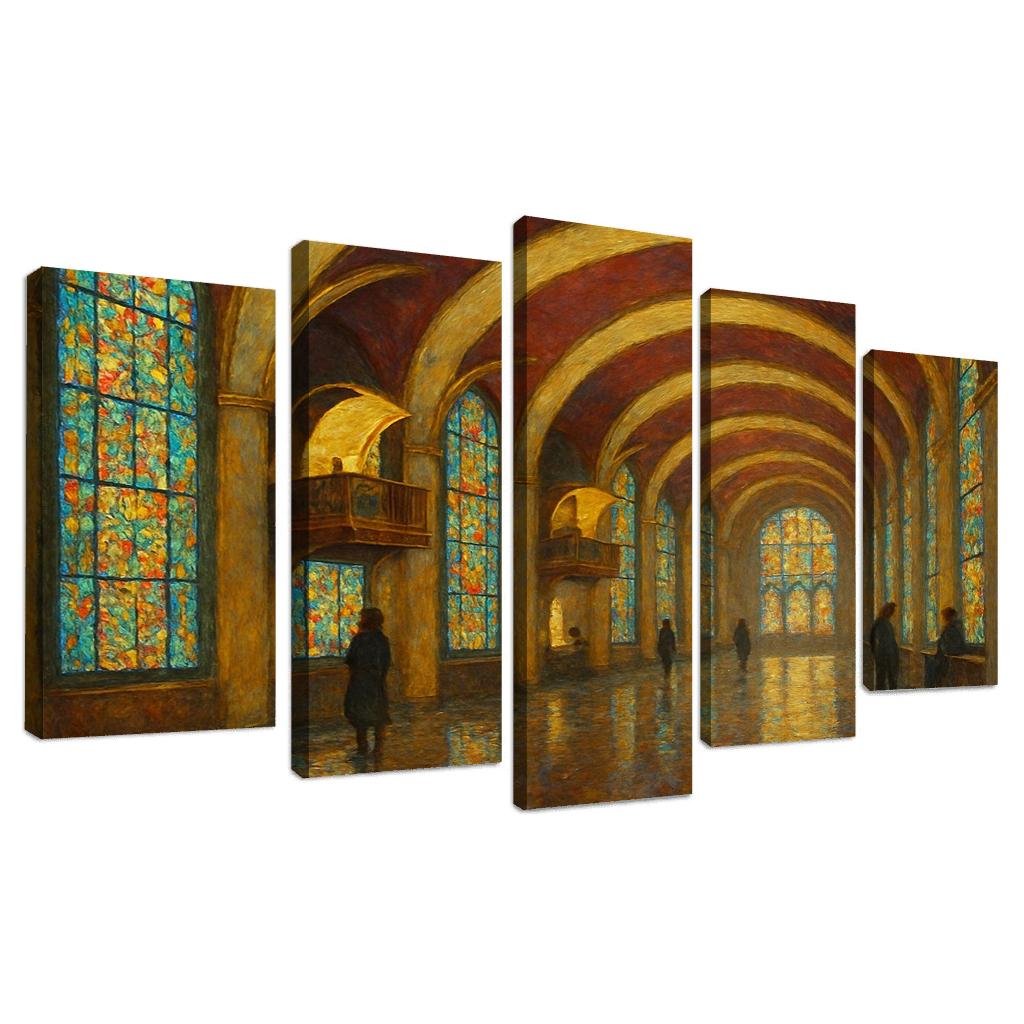 Chromatic Vaults Of Memory oil paintings frame