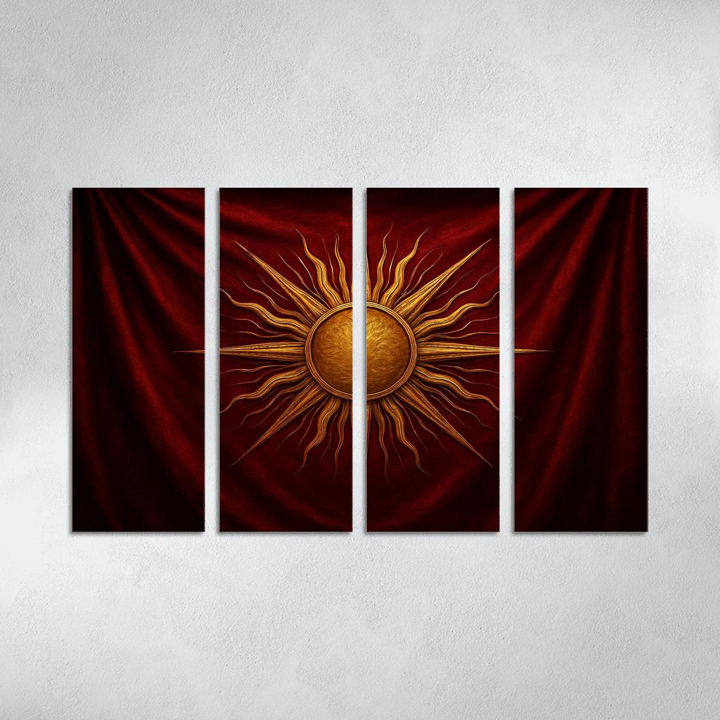 Golden Radiance Of A Majestic Emblem home decor