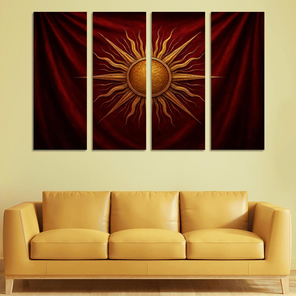 Golden Radiance Of A Majestic Emblem home decor