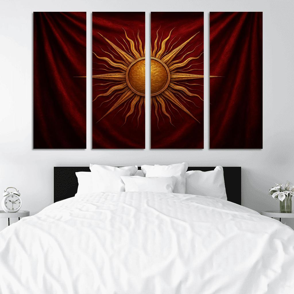 Golden Radiance Of A Majestic Emblem home decor