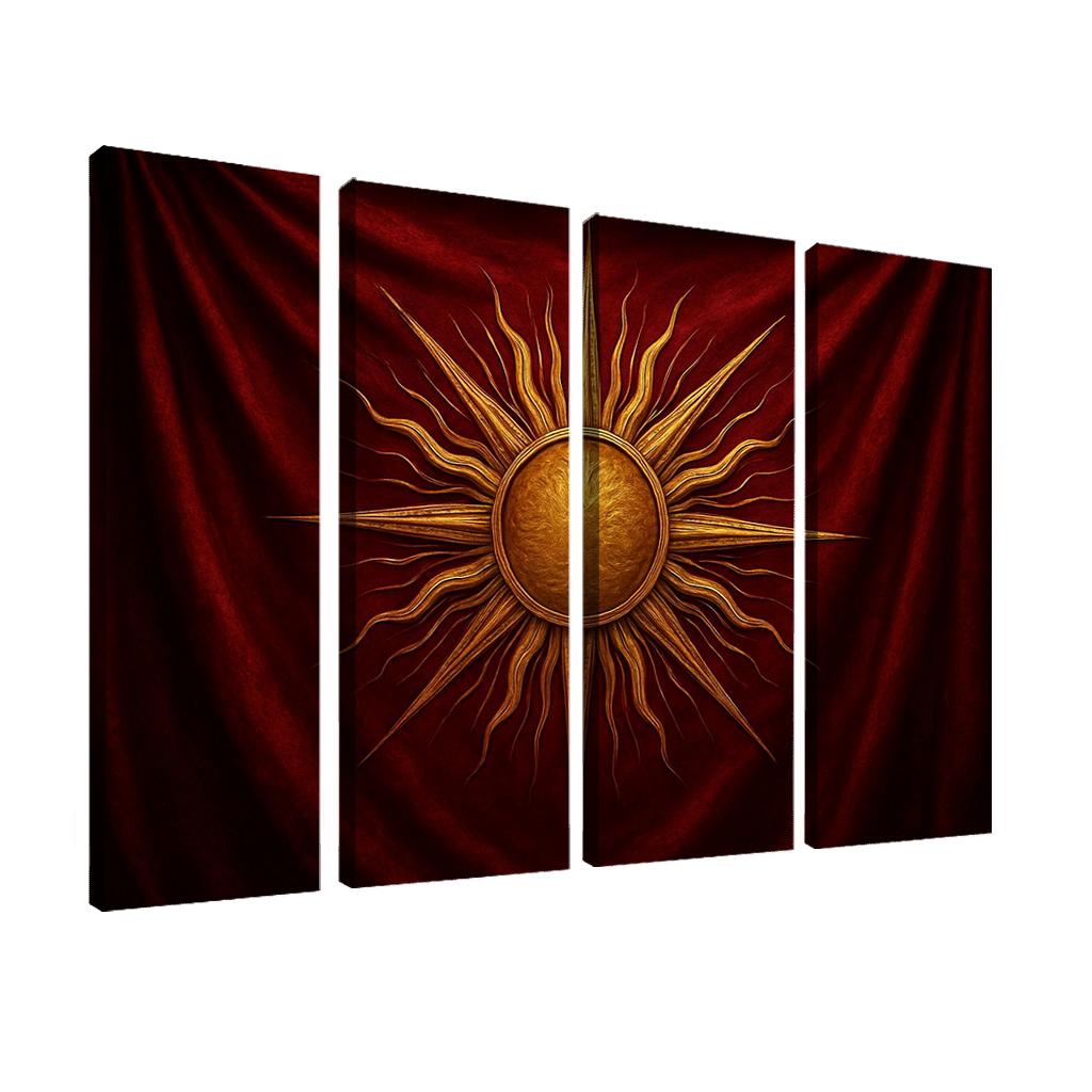 Golden Radiance Of A Majestic Emblem home decor