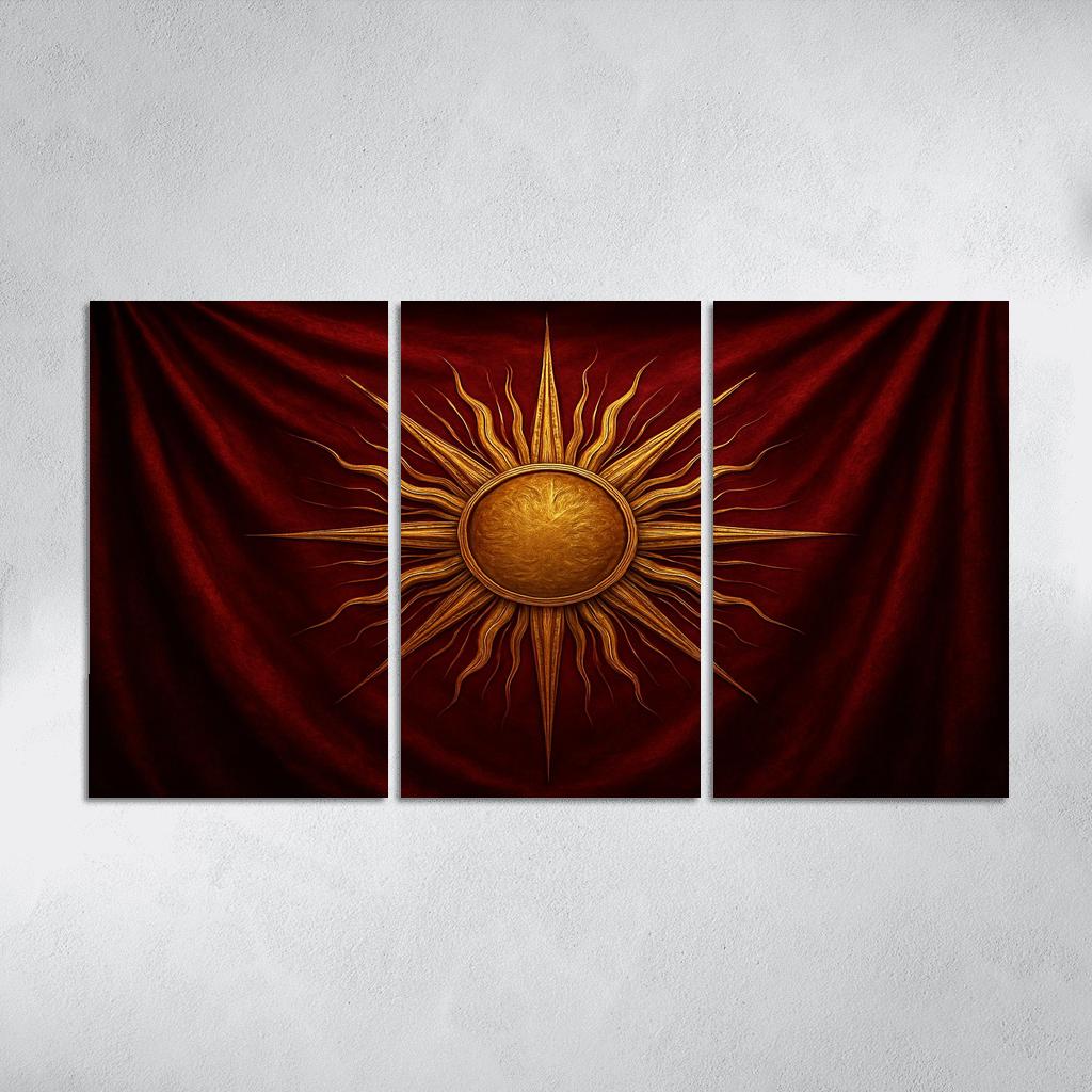 Golden Radiance Of A Majestic Emblem home decor
