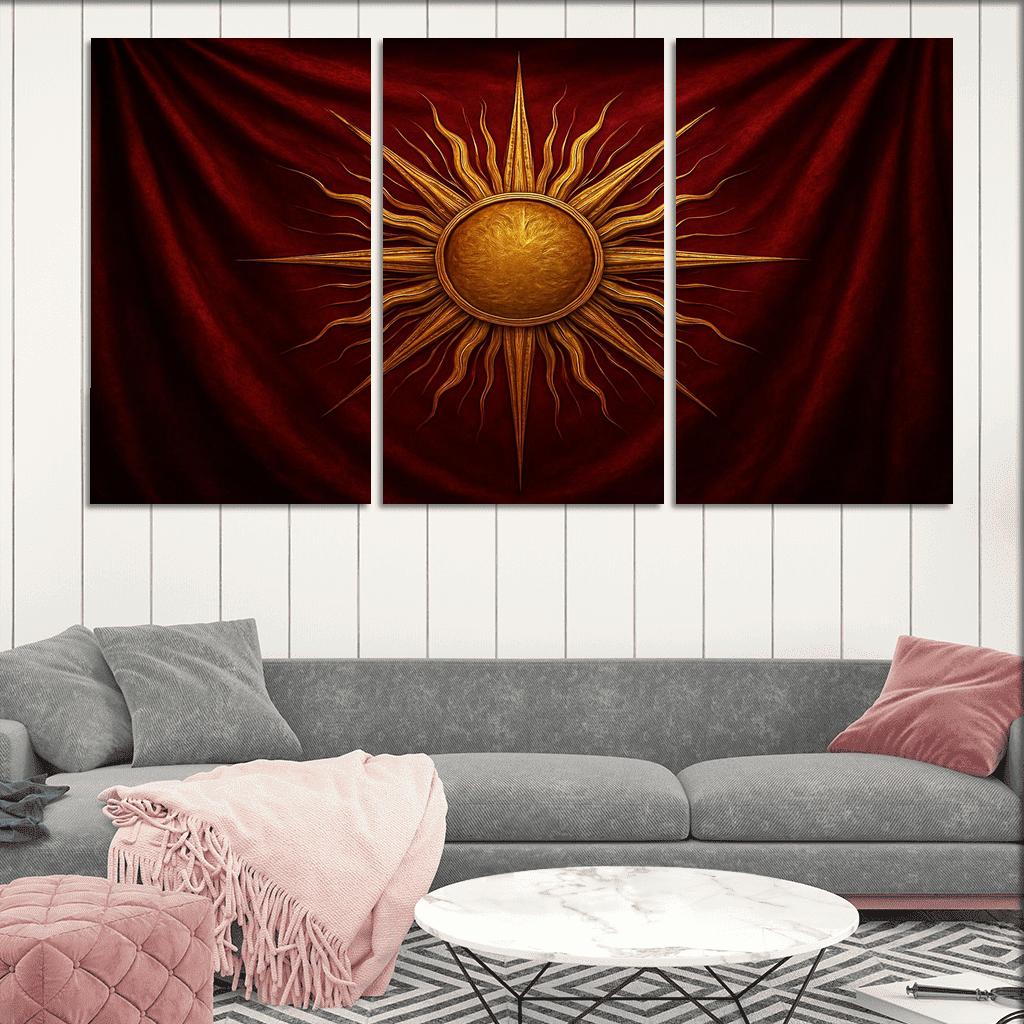 Golden Radiance Of A Majestic Emblem home decor