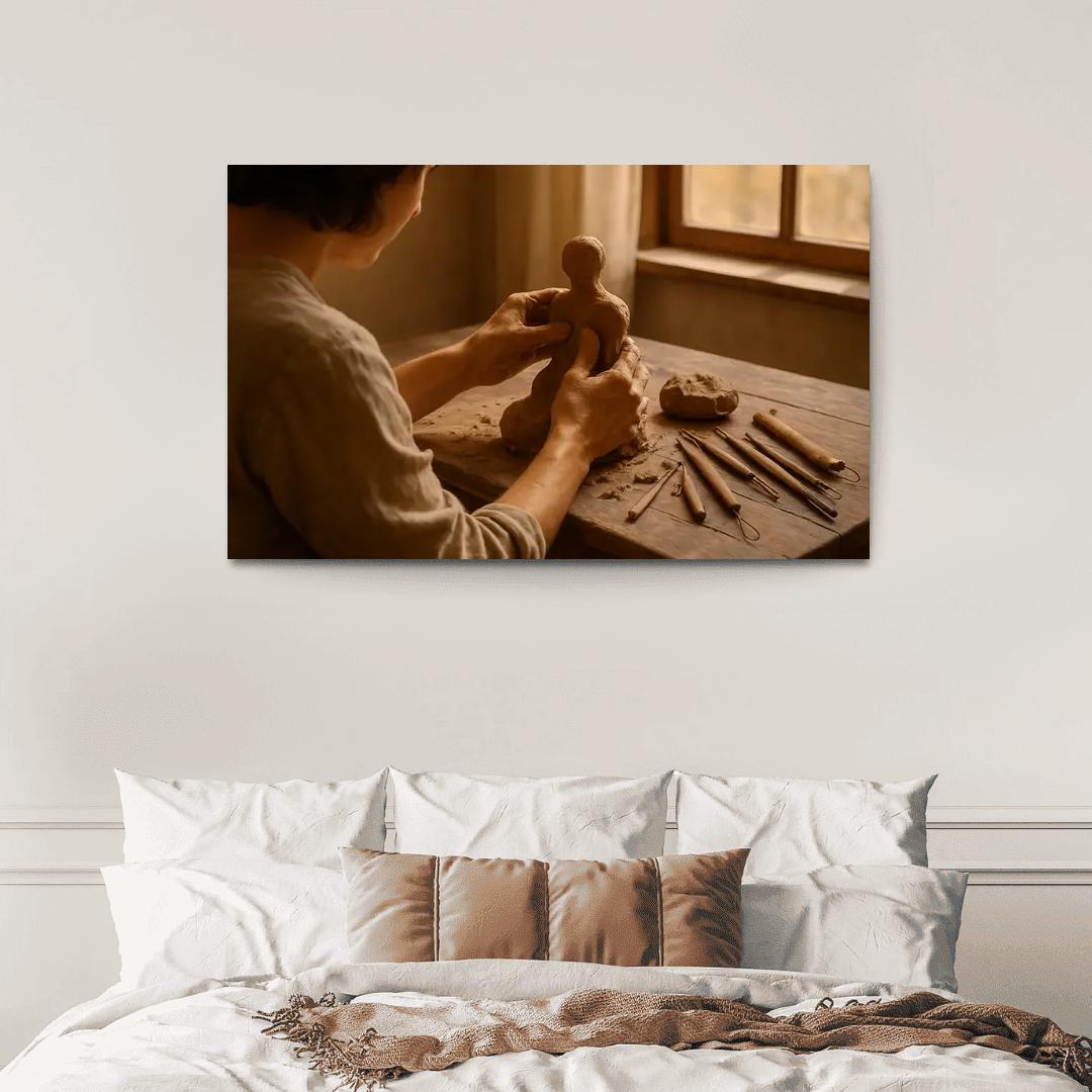 Clay Sculpting Therapy framed paintings