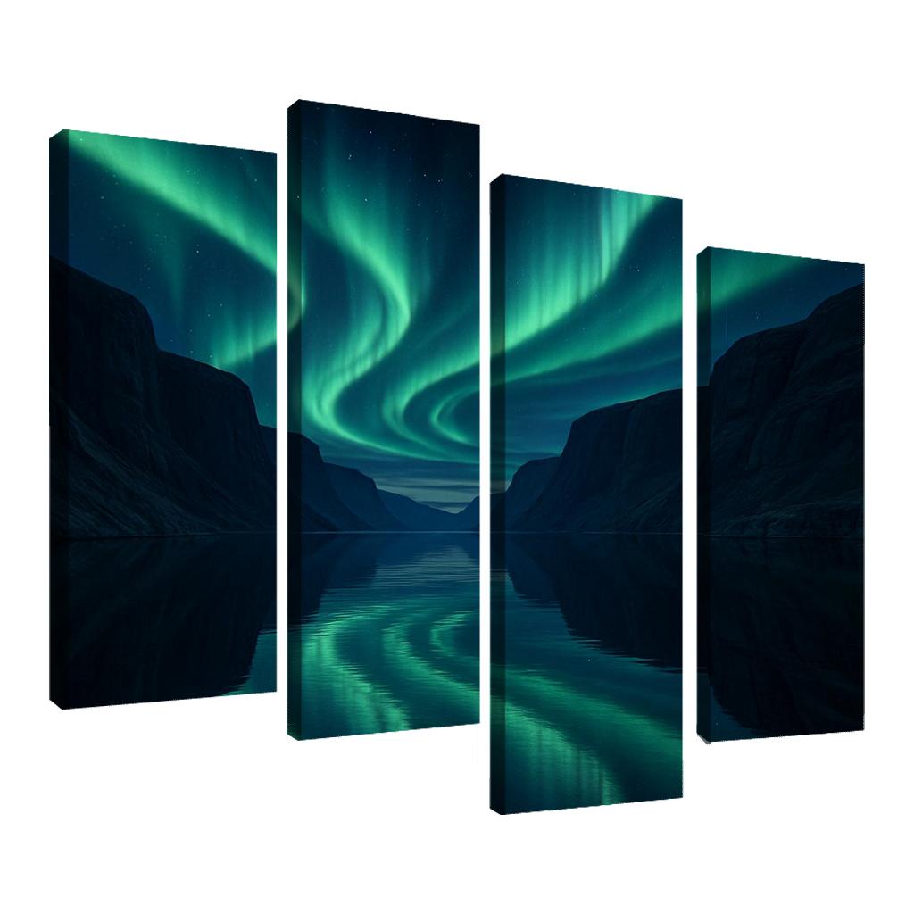 Aurora Over Glasslike Fjord decor