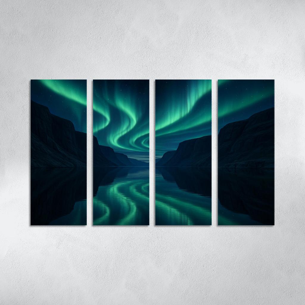 Aurora Over Glasslike Fjord decor