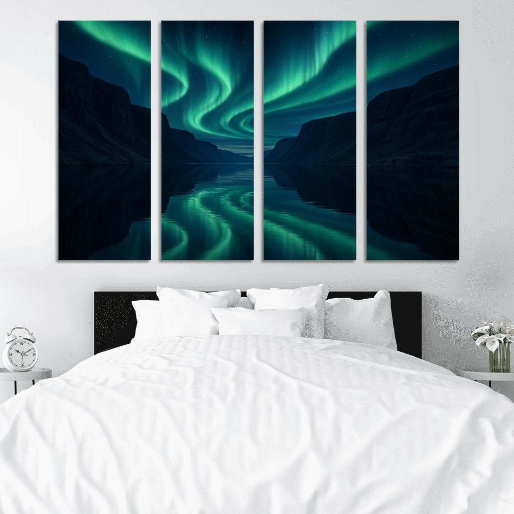 Aurora Over Glasslike Fjord decor