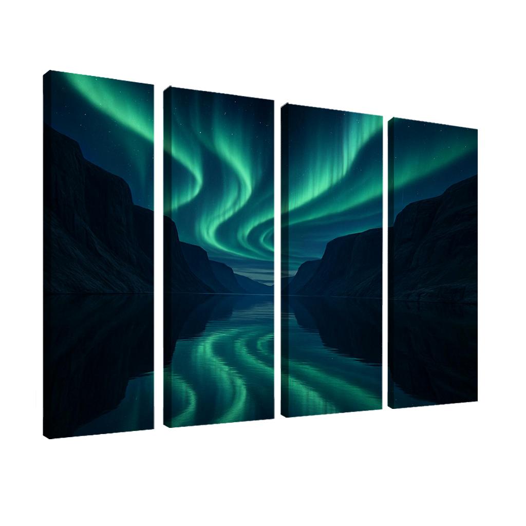 Aurora Over Glasslike Fjord decor