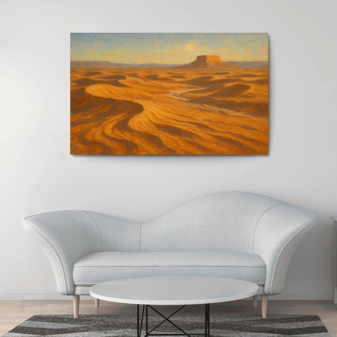 Amber Dunes Of Silent Basin wall art