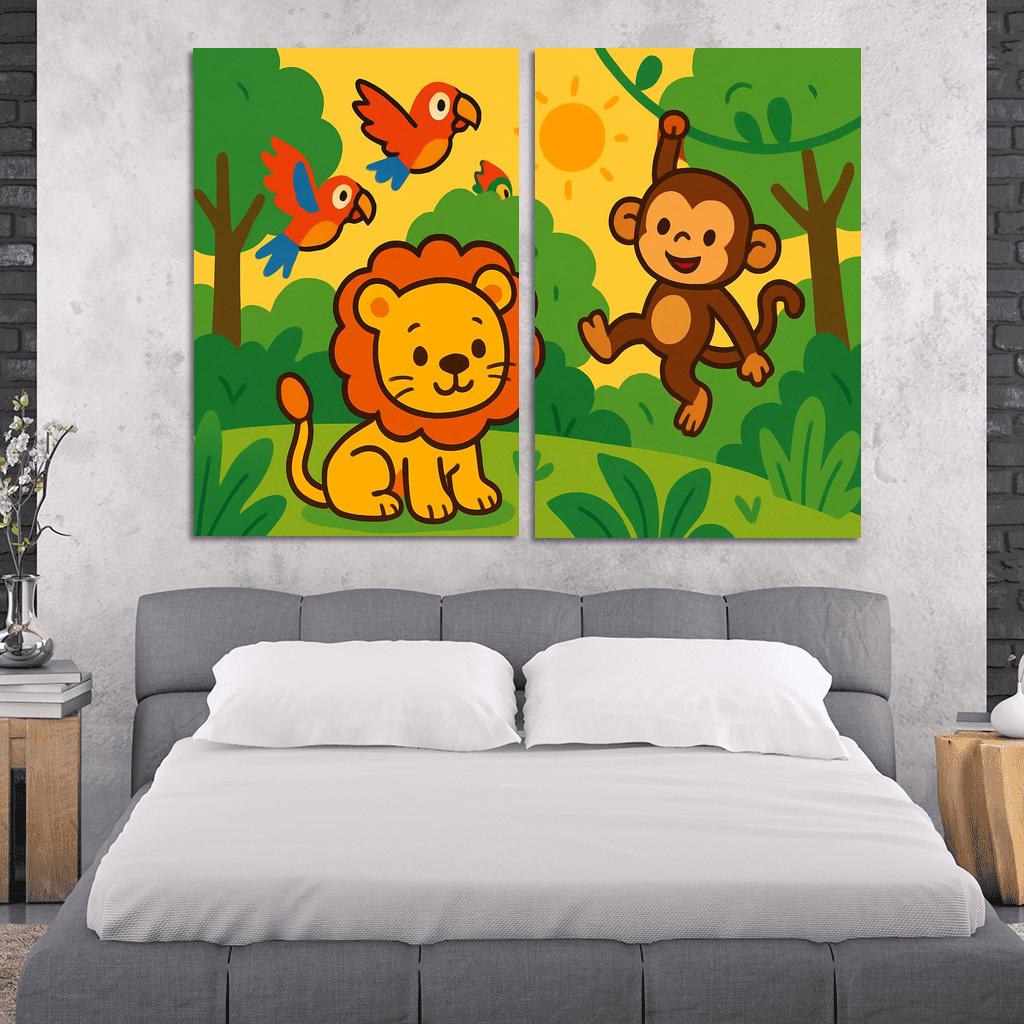 Joyful Jungle Safari home decor