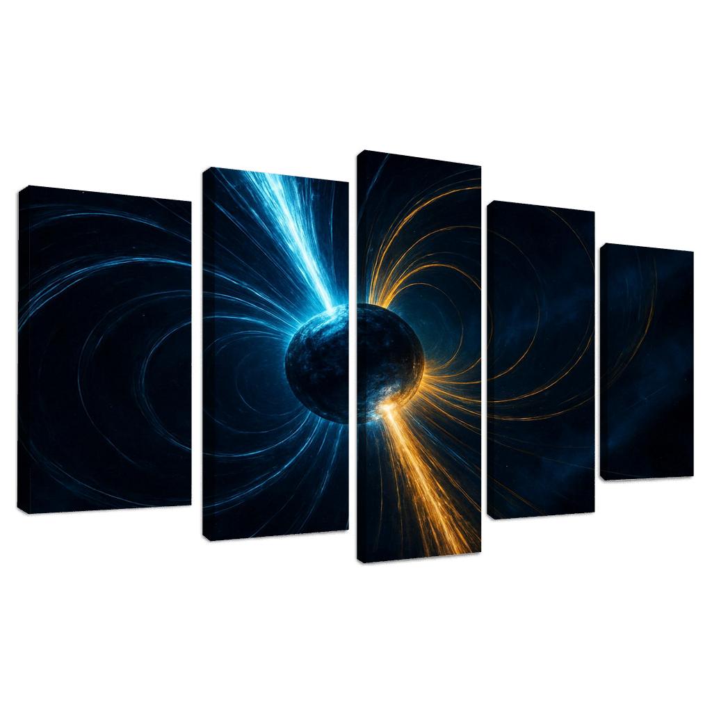 Photon Fountain Near A Spinning Magnetar wall art