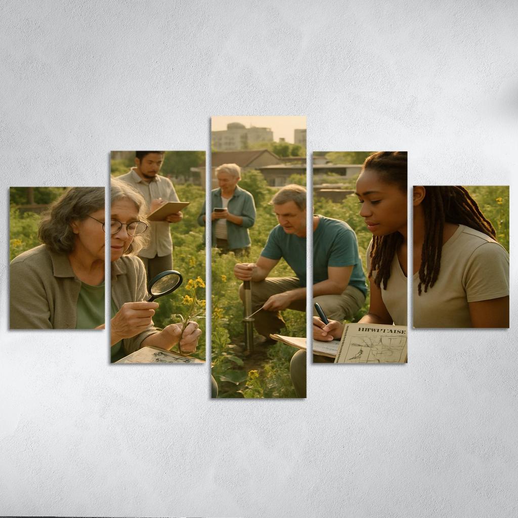 Urban Ecology And Community Science oil paintings frame