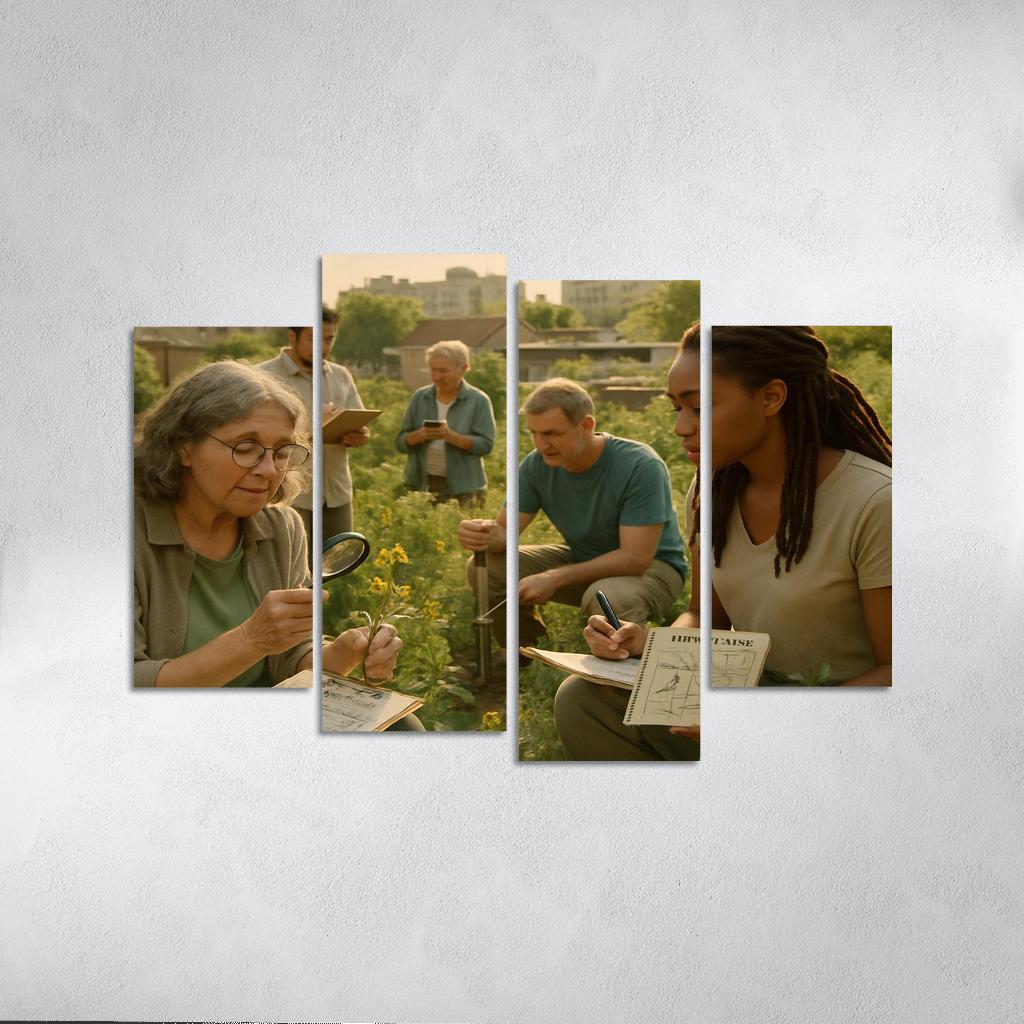 Urban Ecology And Community Science oil paintings frame