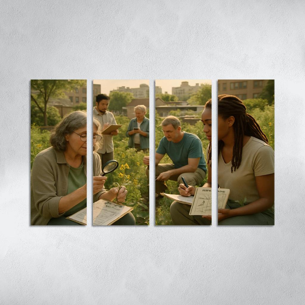 Urban Ecology And Community Science oil paintings frame