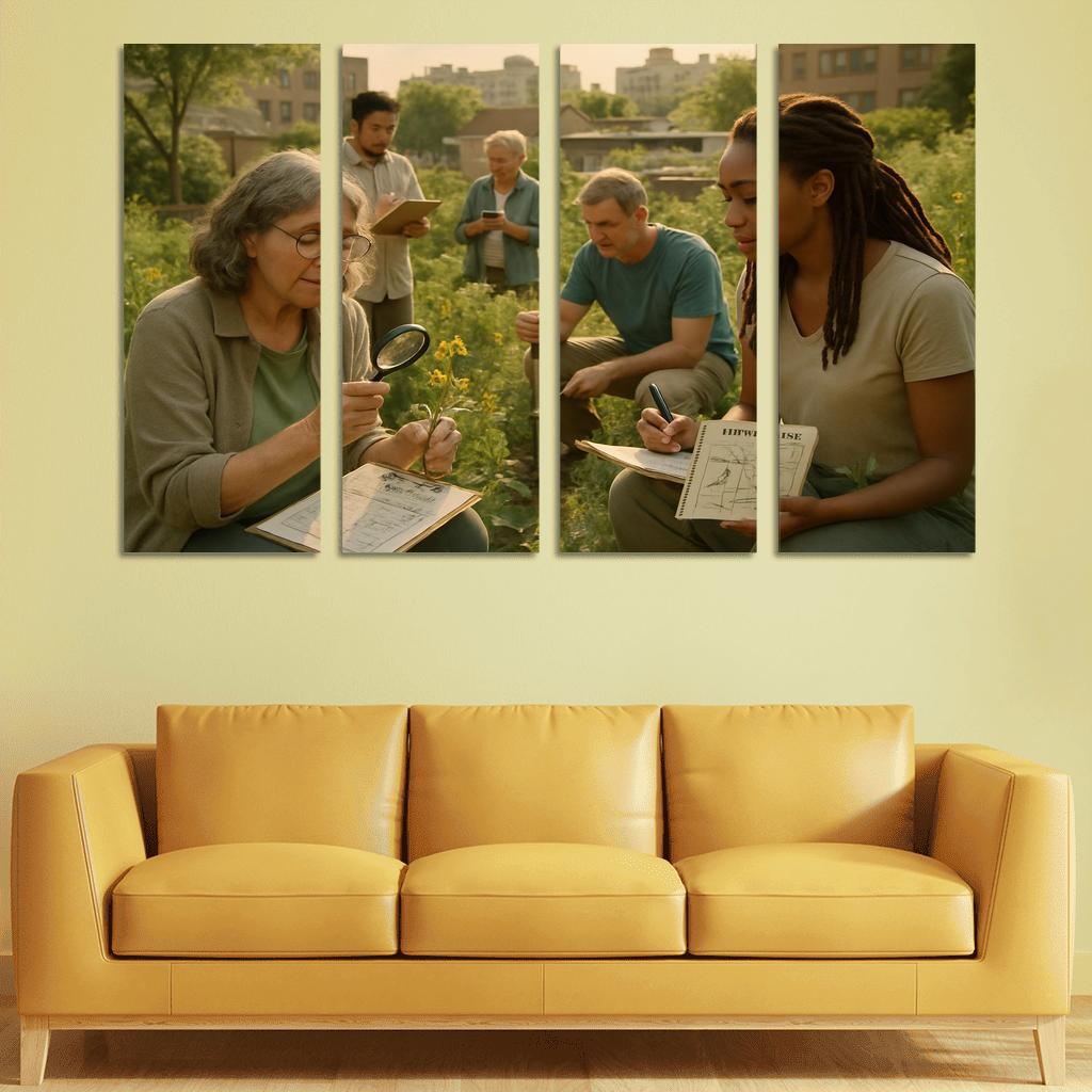 Urban Ecology And Community Science oil paintings frame