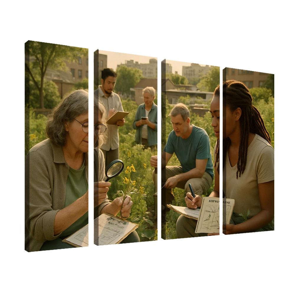 Urban Ecology And Community Science oil paintings frame