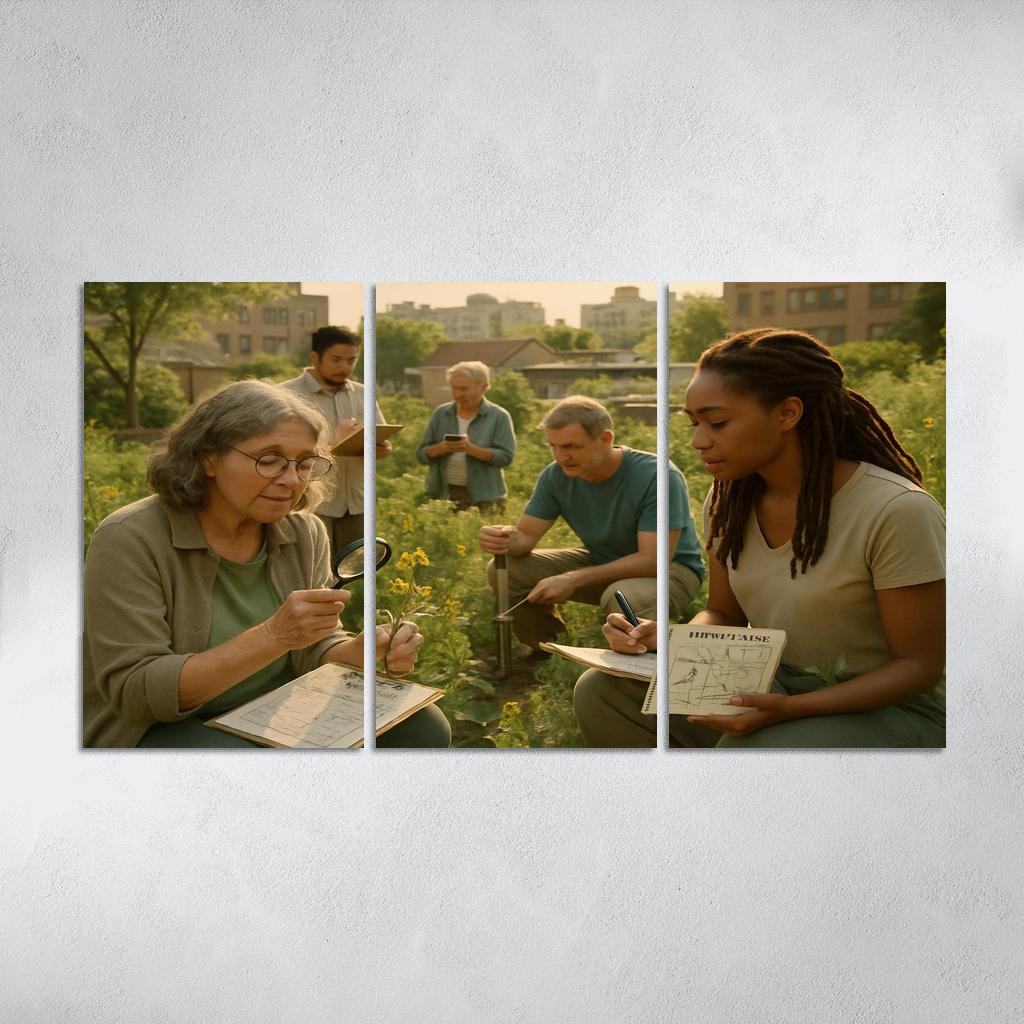 Urban Ecology And Community Science oil paintings frame