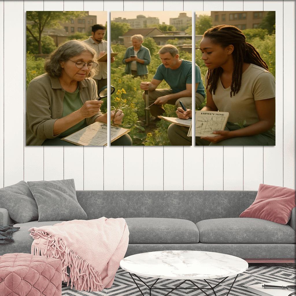 Urban Ecology And Community Science oil paintings frame