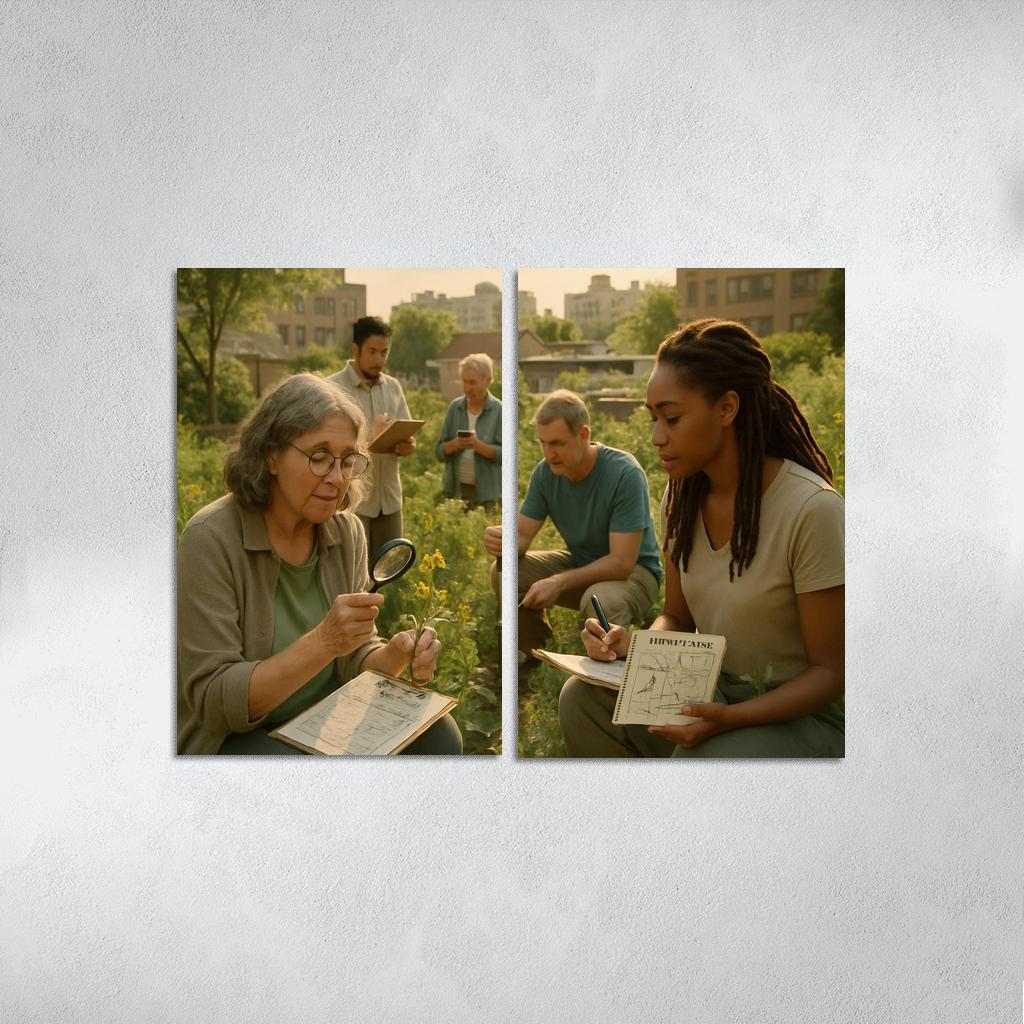 Urban Ecology And Community Science oil paintings frame