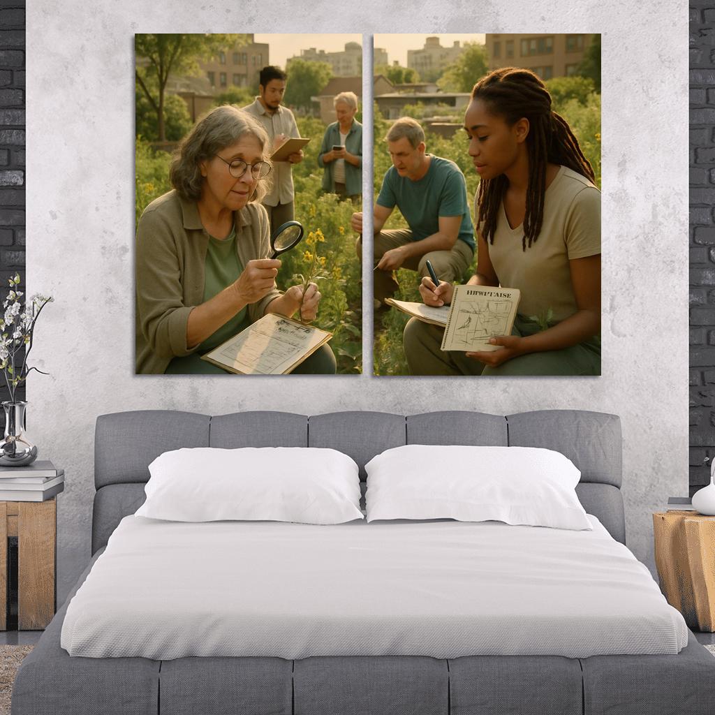 Urban Ecology And Community Science oil paintings frame