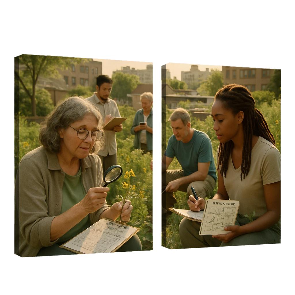 Urban Ecology And Community Science oil paintings frame