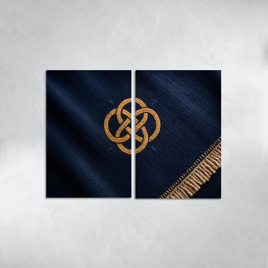 Woven Emblem Textile Flag Tribute oil paintings frame