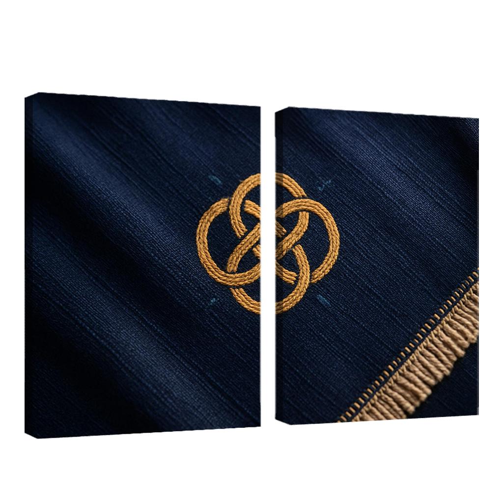 Woven Emblem Textile Flag Tribute oil paintings frame