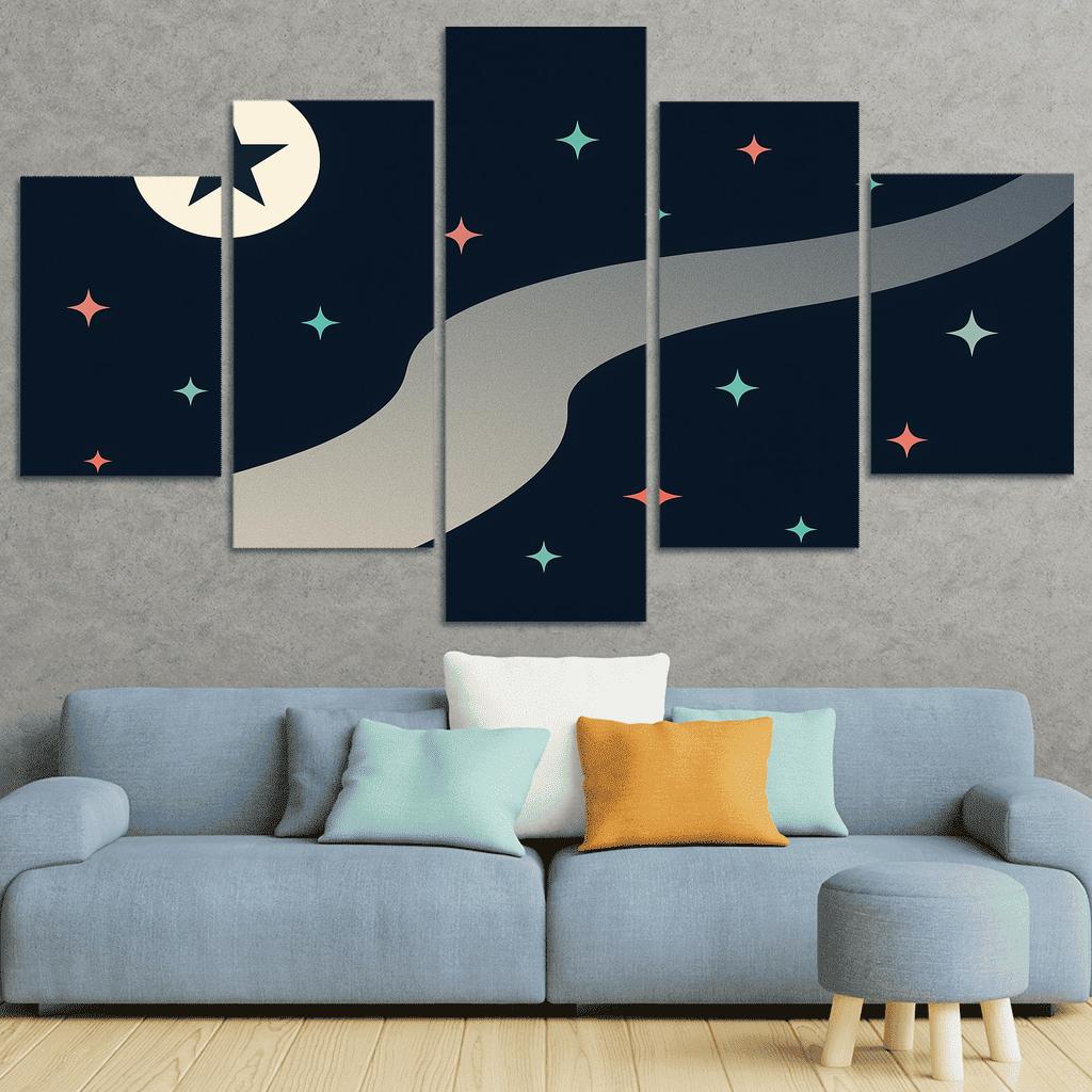 River Of Stars Contemporary Flag Study custom paintings frame